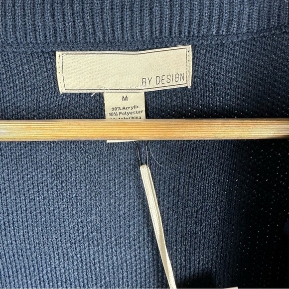 By Design Open Long Line Soft Knit Cardigan Size Medium - Picture 5 of 8